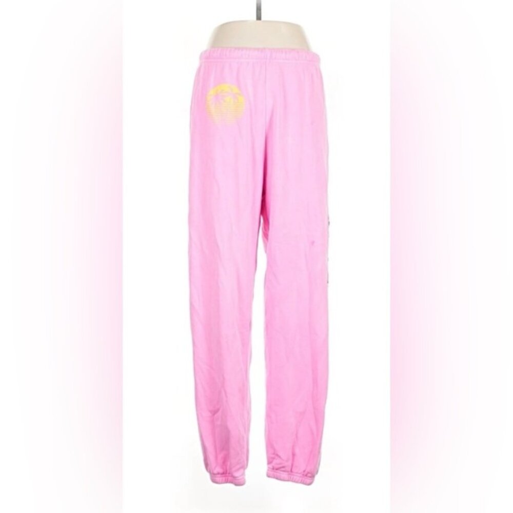 Aviator Nation Pink Knit Pants L